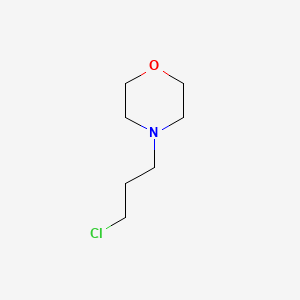 Chemical structure of 4-(3-Chloropropyl)morpholine