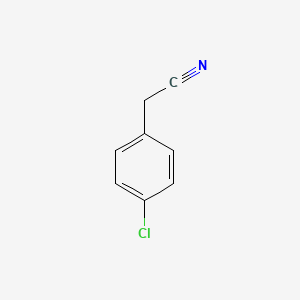 Chemical structure of (4-Chlorophenyl)acetonitrile