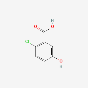 Chemical structure of 2-Chloro-5-hydroxybenzoic acid