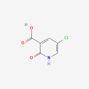 Chemical structure of 5-Chloro-2-hydroxynicotinic acid