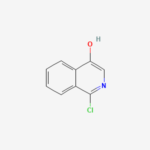 Chemical structure of 1-Chloro-4-hydroxyisoquinoline