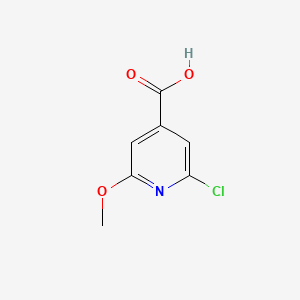 Chemical structure of 2-Chloro-6-methoxypyridine-4-carboxylic acid