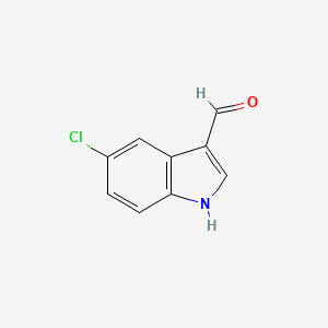 Chemical structure of 5-Chloroindole-3-carboxaldehyde