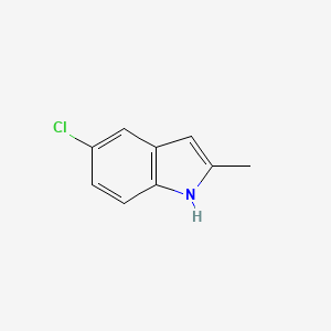 Chemical structure of 5-Chloro-2-methylindole