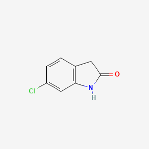 Chemical structure of 6-Chlorooxindole