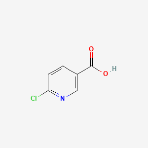Chemical structure of 6-Chloronicotinic Acid