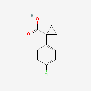 Chemical structure of 1-(4-Chlorophenyl)cyclopropanecarboxylic acid