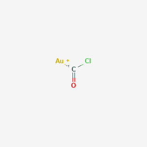 Chemical structure of Chlorocarbonylgold(I)