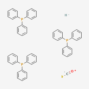 Chemical structure of Carbonylhydridotris(triphenylphosphine)iridium(I)