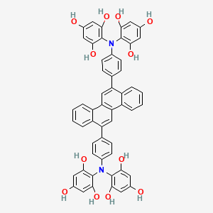 Chemical structure of 5-(6)-Carboxy RhodFluor