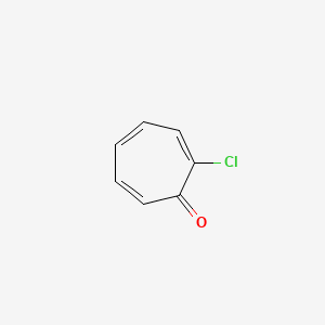 Chemical structure of 2-Chloro-2,4,6-cycloheptatrien-1-one