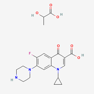 Chemical structure of Ciprofloxacin lactate