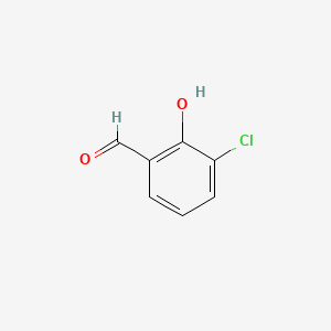 Chemical structure of 3-Chlorosalicylaldehyde