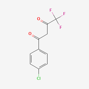 Chemical structure of 1-(4-Chlorophenyl)-4,4,4-trifluoro-1,3-butanedione