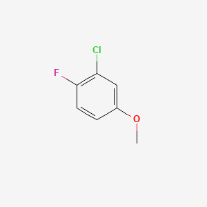 Chemical structure of 3-Chloro-4-fluoroanisole