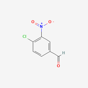 Chemical structure of 4-Chloro-3-nitrobenzaldehyde