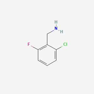Chemical structure of 2-Chloro-6-fluorobenzylamine