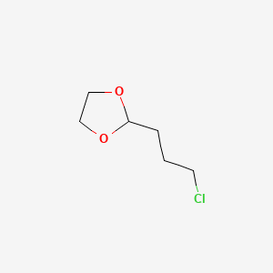 Chemical structure of 2-(3-chloropropyl)-1,3-dioxolane
