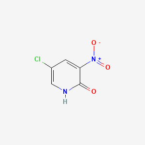 Chemical structure of 5-Chloro-2-hydroxy-3-nitropyridine