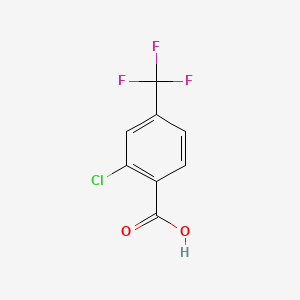 Chemical structure of 2-Chloro-4-(trifluoromethyl)benzoic acid