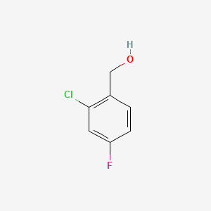 Chemical structure of 2-Chloro-4-fluorobenzyl Alcohol