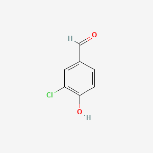 Chemical structure of 3-Chloro-4-hydroxybenzaldehyde