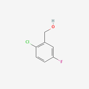 Chemical structure of 2-Chloro-5-fluorobenzyl alcohol
