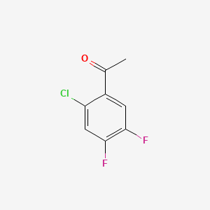 Chemical structure of 2’-Chloro-4’,5’-difluoroacetophenone