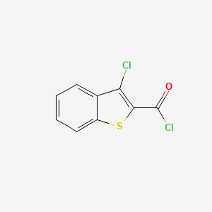 Chemical structure of 3-Chlorobenzo[b]thiophene-2-carbonyl Chloride