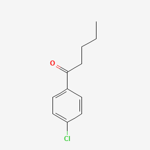 Chemical structure of 4'-Chlorovalerophenone