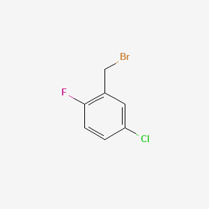 Chemical structure of 5-Chloro-2-fluorobenzyl Bromide