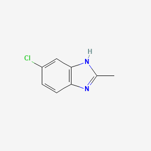 Chemical structure of 5-Chloro-2-methylbenzimidazole