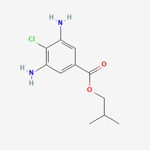 Chemical structure of 4-Chloro-3,5-DiaminobenzoicAcidIsobutylEster