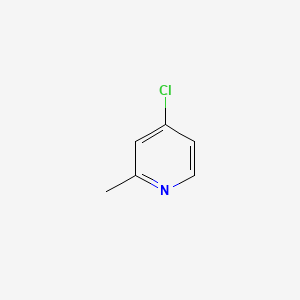 Chemical structure of 4-Chloro-2-methylpyridine