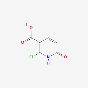 Chemical structure of 2-Chloro-6-hydroxynicotinic Acid