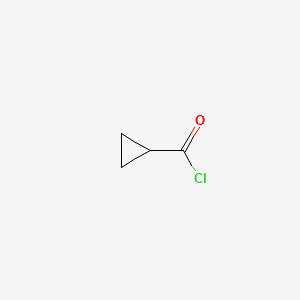Chemical structure of Cyclopropanecarbonyl chloride