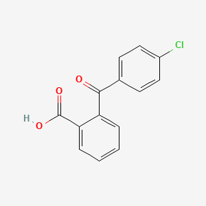 Chemical structure of 2-(4-Chlorobenzoyl)benzoic acid