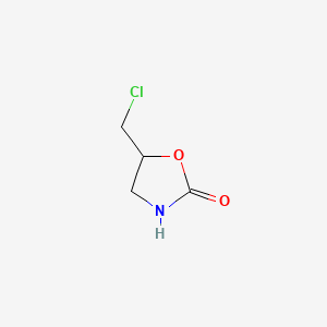 Chemical structure of 5-Chloromethyl-2-oxazolidinone