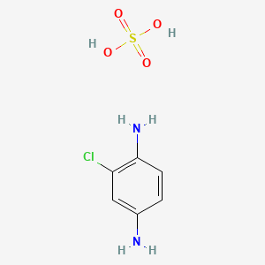 Chemical structure of 2-Chloro-p-phenylenediamine sulfate