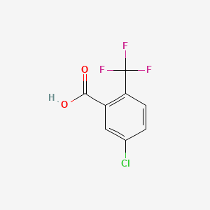 Chemical structure of 5-Chloro-2-(trifluoromethyl)benzoic acid