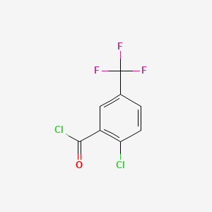 Chemical structure of 2-Chloro-5-(trifluoromethyl)benzoyl chloride