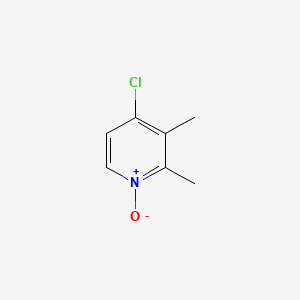 Chemical structure of 4-Chloro-2,3-dimethylpyridine N-Oxide