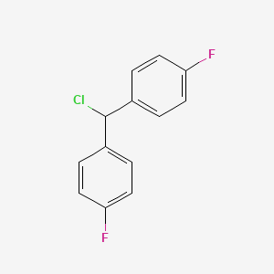 Chemical structure of 4,4'-Difluorobenzhydryl Chloride