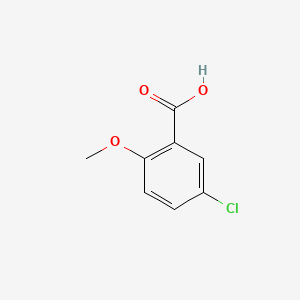 Chemical structure of 5-Chloro-2-methoxybenzoic acid