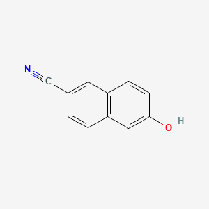 Chemical structure of 6-Cyano-2-naphthol