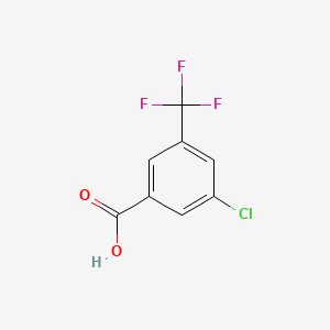 Chemical structure of 3-Chloro-5-(trifluoromethyl)benzoic acid