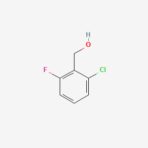Chemical structure of 2-Chloro-6-fluorobenzyl alcohol