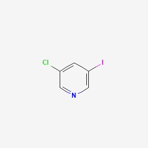 Chemical structure of 3-chloro-5-iodo-pyridine