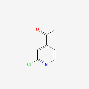 Chemical structure of 4-Acetyl-2-chloropyridine