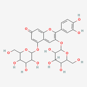 Chemical structure of Cyanin Chloride